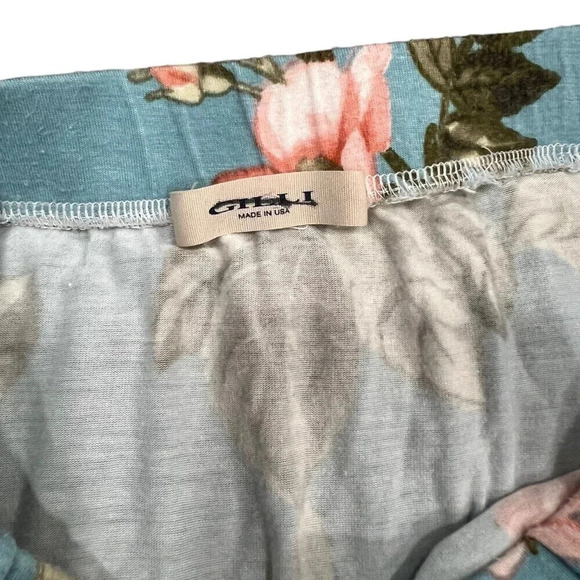 GILLI Blue Floral Faux Wrap High Low Maxi Skirt XS - Picture 3 of 3